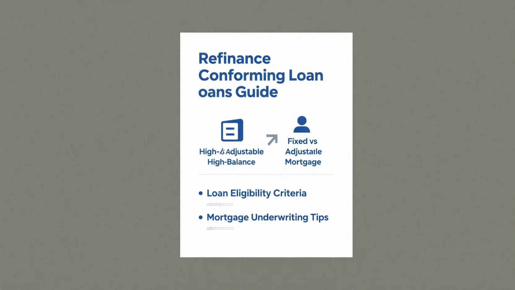 Mortgage Refinancing