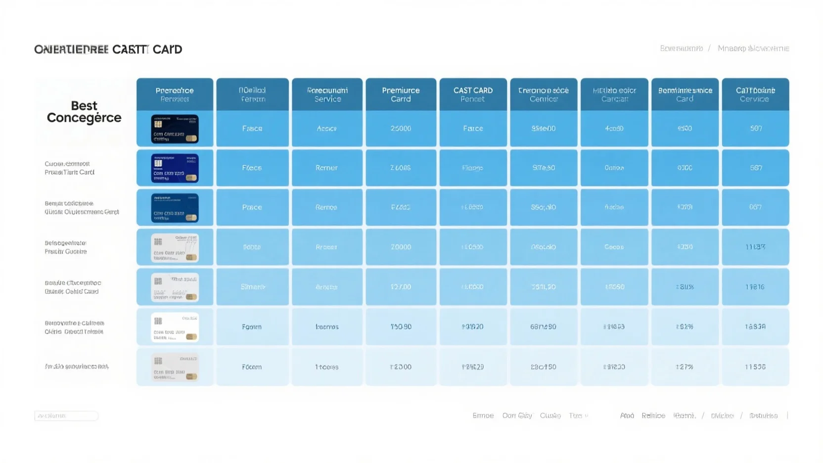 Comprehensive Guide: Compare Concierge Services of Best Premium Credit Cards